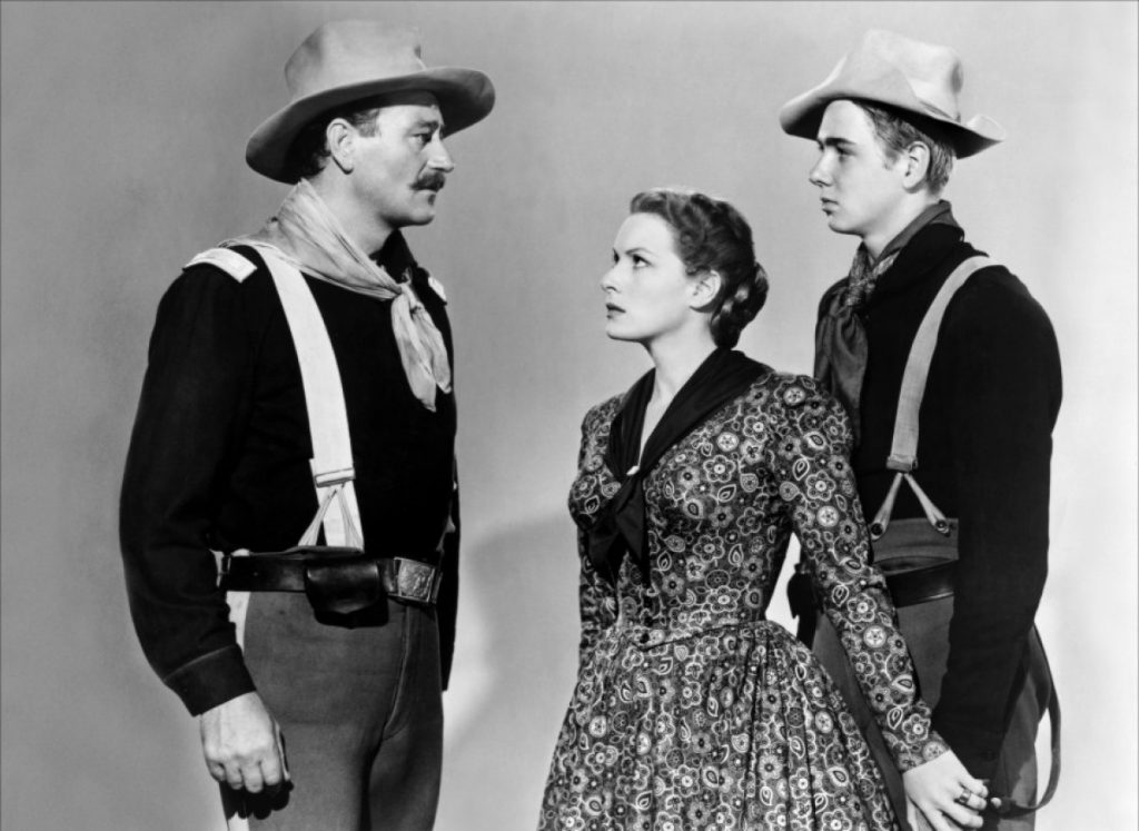 John Wayne e Maureen O'Hara em Rio Bravo (filme)