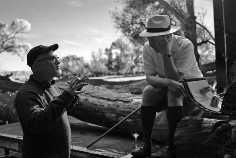David Fincher filmando Mank (netflix/divulgação)