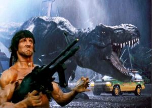 Rambo e Jurassic Park no Studio Universal