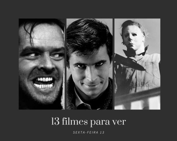 Filmes de terror para ver nessa sexta-feira 13.