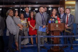 Lançamento e entrega da Publicação "Fórum de Tiradentes" no Senado Federal em 9 de março de 2023 | Crédito: Paulo Cavera / Universo Produção