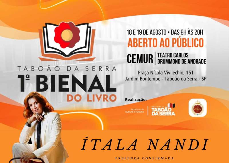 Ítala Nandi | Presença na I Bienal do Livro de Taboão da Serra