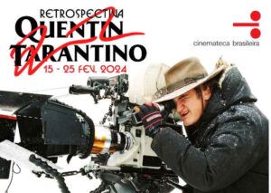 Quentin Tarantino atrás de uma câmera
