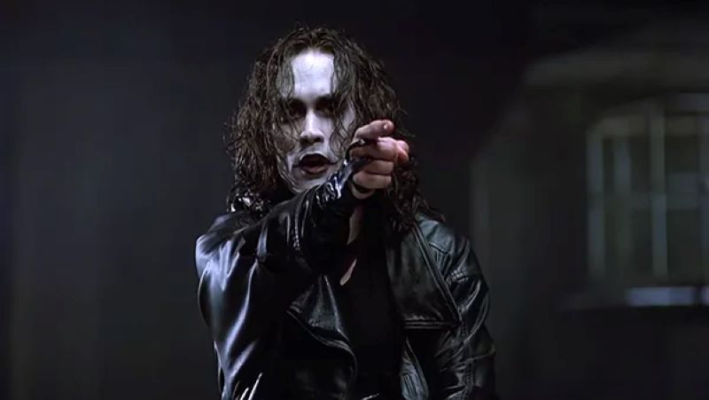 Brandon Lee em "O Corvo" (1994)