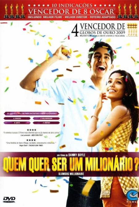 Capa do dvd "Quem Quer Ser um Milionário?"