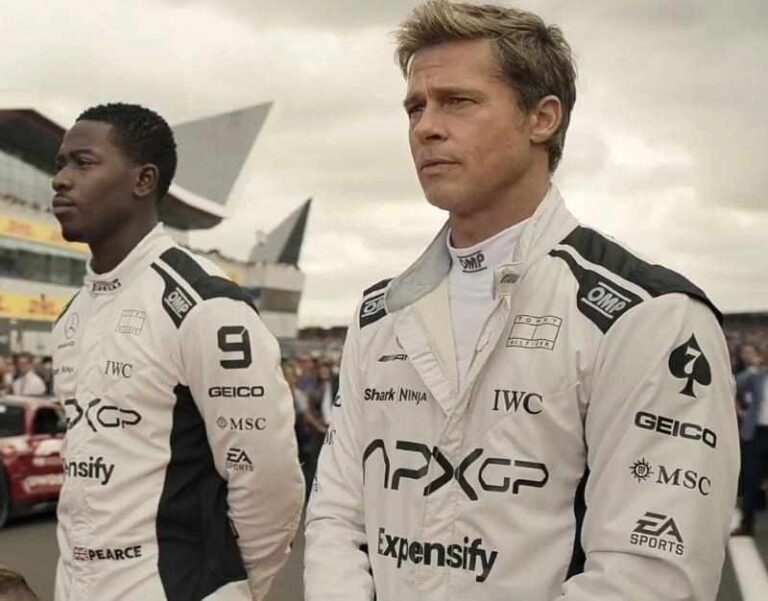 Damson Idris e Brad Pitt em "F1"