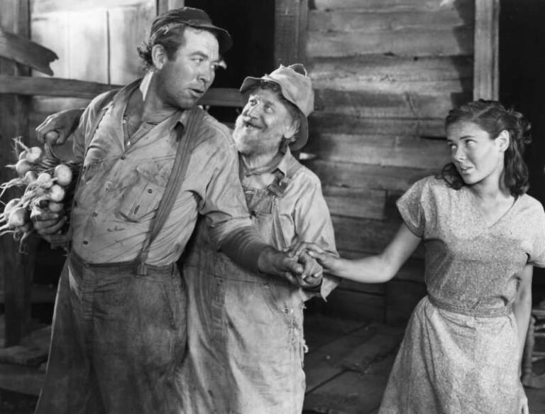 Ward Bond, Charley Grapewin e Gene Tierney em "Caminho Áspero"