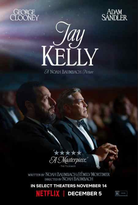 Poster original de "Jay Kelly" (divulgação/Netflix)