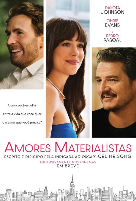 Poster de "Amores Materialistas" (divulgação/Sony Pictures)