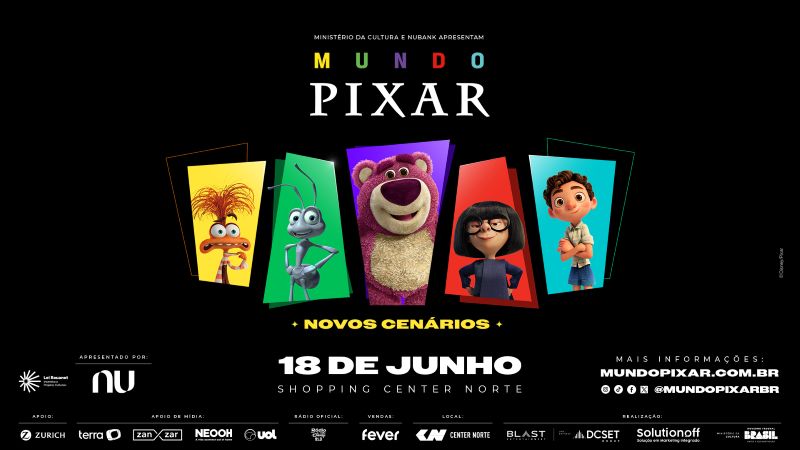 Banner do MUNDO PIXAR 2025 SP