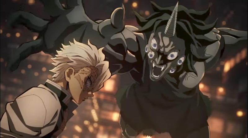 Cena de "Demon Slayer: Kimetsu no Yaiba Castelo Infinito"