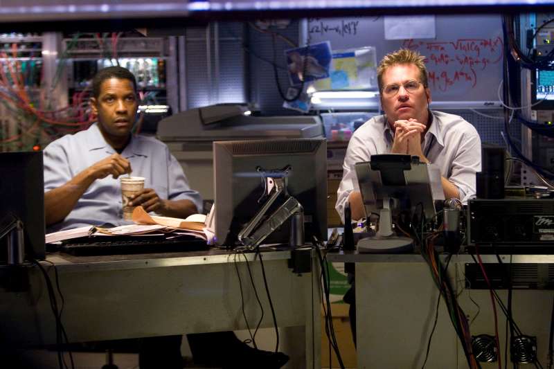 Denzel Washington e Val Kilmer em "Déjà Vu"