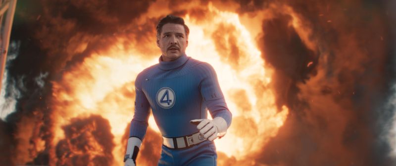 Pedro Pascal em "Quarteto Fantástico: Primeiros Passos"