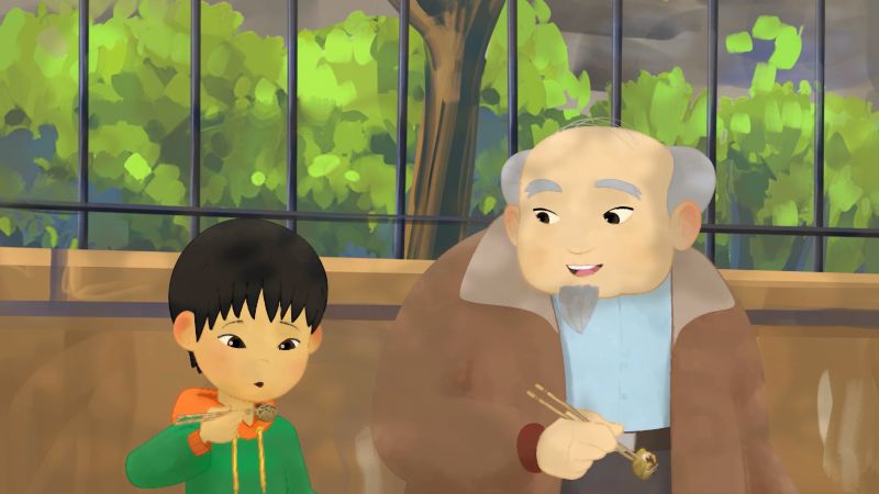 Cena de "Eu e Meu Avô Nihonjin" (divulgação/H2O Filmes)