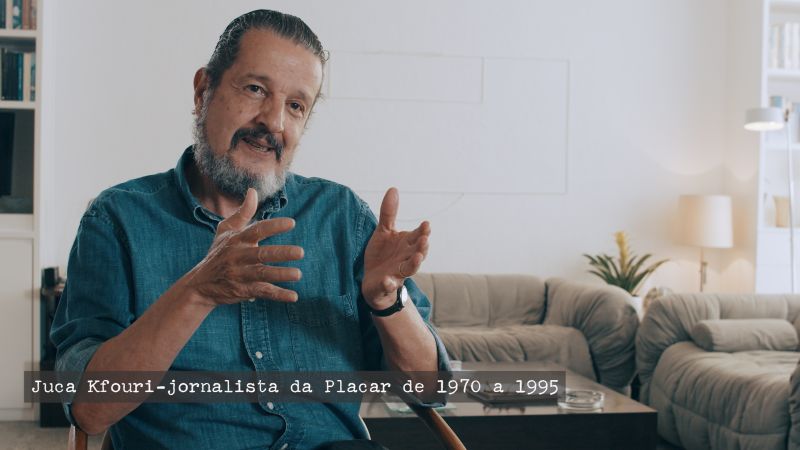 Juca Kfouri em "Placar - A Revista Militante" (divulgação/Kajá Filmes)