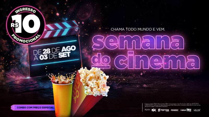 Semana do cinema agosto 2025