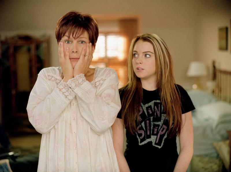 Jamie Lee Curtis e Lindsay Lohan em "Sexta-Feira Muito Louca"