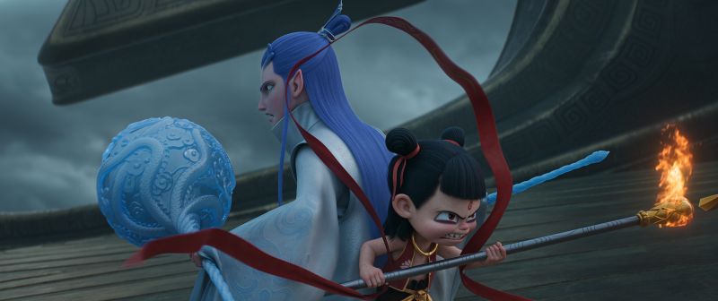 Ao Bing e Neo Zha em "Ne Zha 2 - O Renascer da Alma"