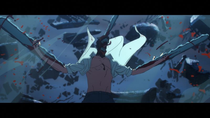Cena de "Chainsaw Man - O Filme: Arco da Reze" (divulgação/Sony Pictures)