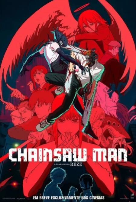 Poster de "Chainsaw Man - O Filme: Arco da Reze" (divulgação/Sony Pictures)