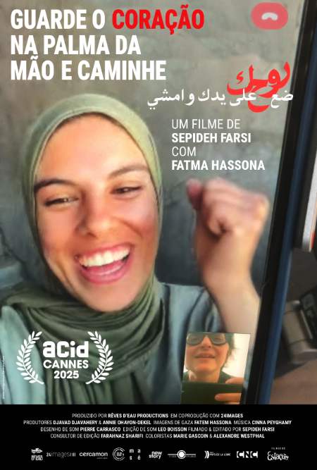 Poster de "Guarde o Coração na Palma da Mão e Caminhe" (divugação/Filmes do Estação)