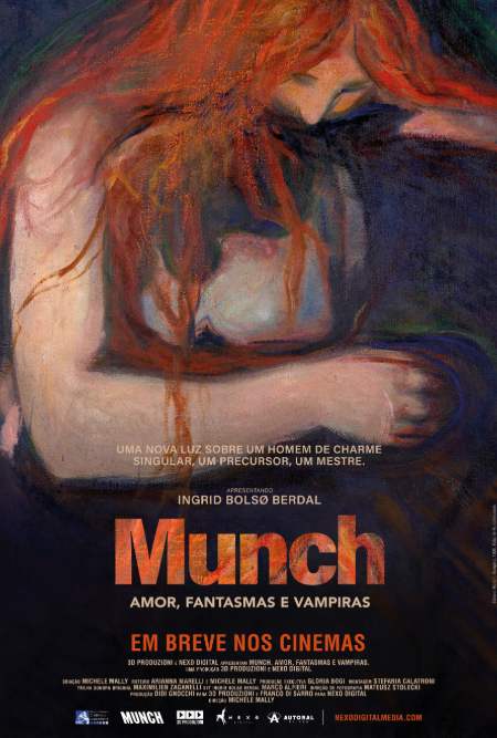 Poster de "Munch Amor, Fantasmas e Vampiras" (crédito: Autoral Filmes)