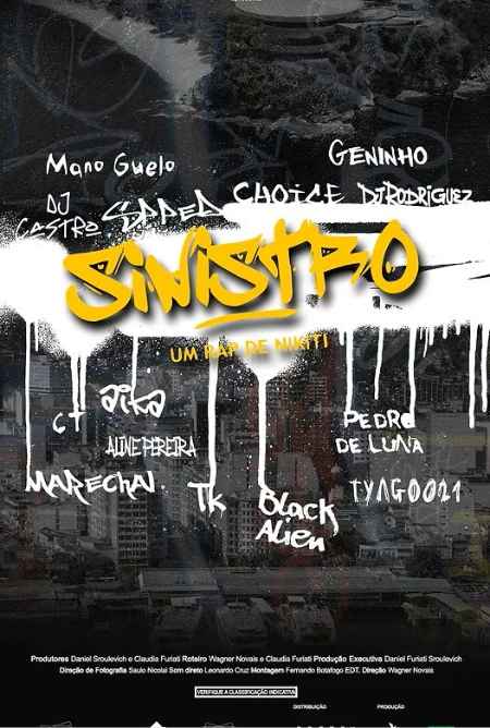 Cartaz de "Sinistro - um rap de Nikiti"